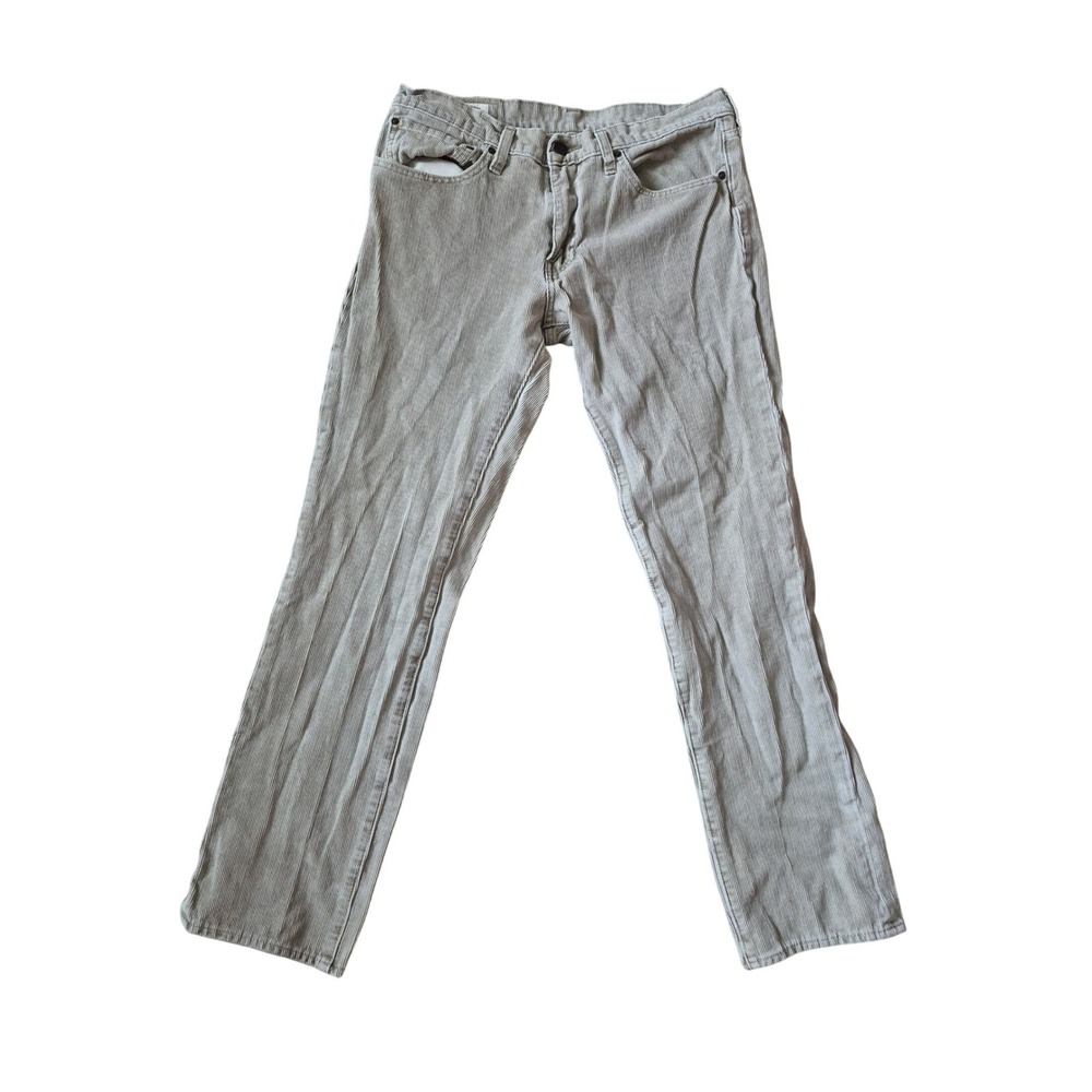 LEVIS PREMIUM Mens Corduroy Pants Tan Straight Leg Casual Workwear Size‎ 32x30